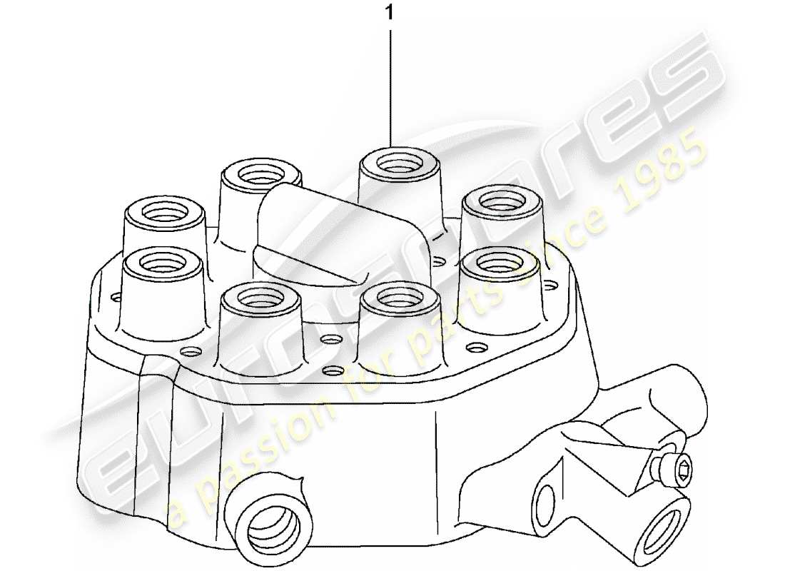 porsche replacement catalogue (1970) fuel distributor part diagram