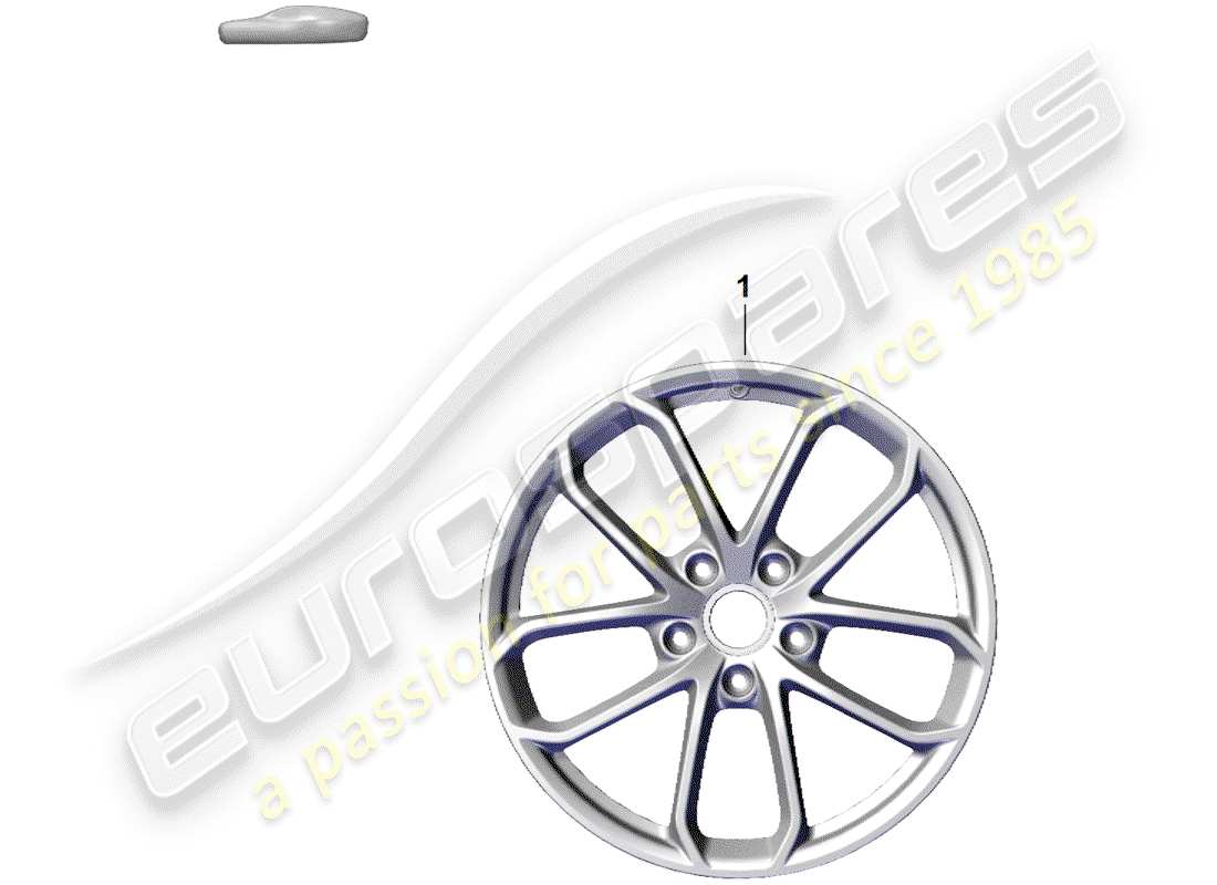 porsche boxster spyder (2020) alloy wheel part diagram