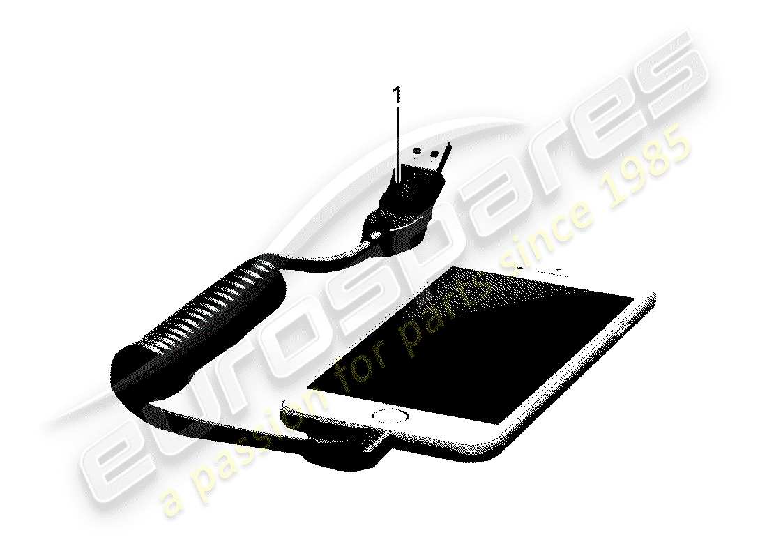 porsche tequipment macan (2017) charging cable part diagram