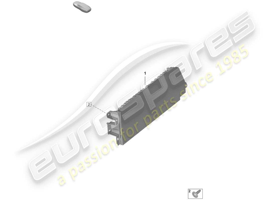 porsche 2020 display part diagram