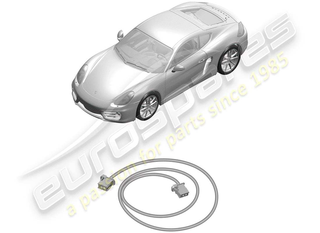 porsche cayman 981 (2015) wiring harnesses part diagram