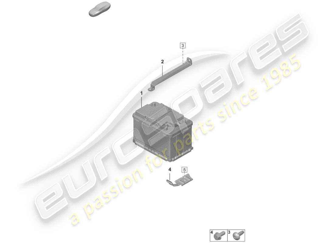 porsche 2019 battery part diagram