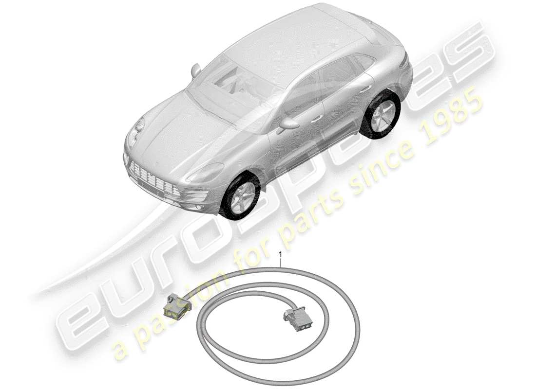 porsche macan (2014) harness part diagram