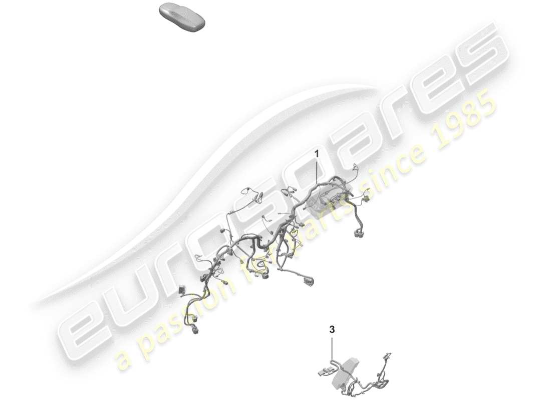 porsche 2020 harness part diagram