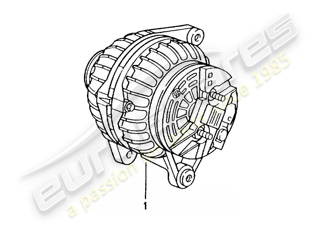 porsche replacement catalogue (1979) alternator part diagram