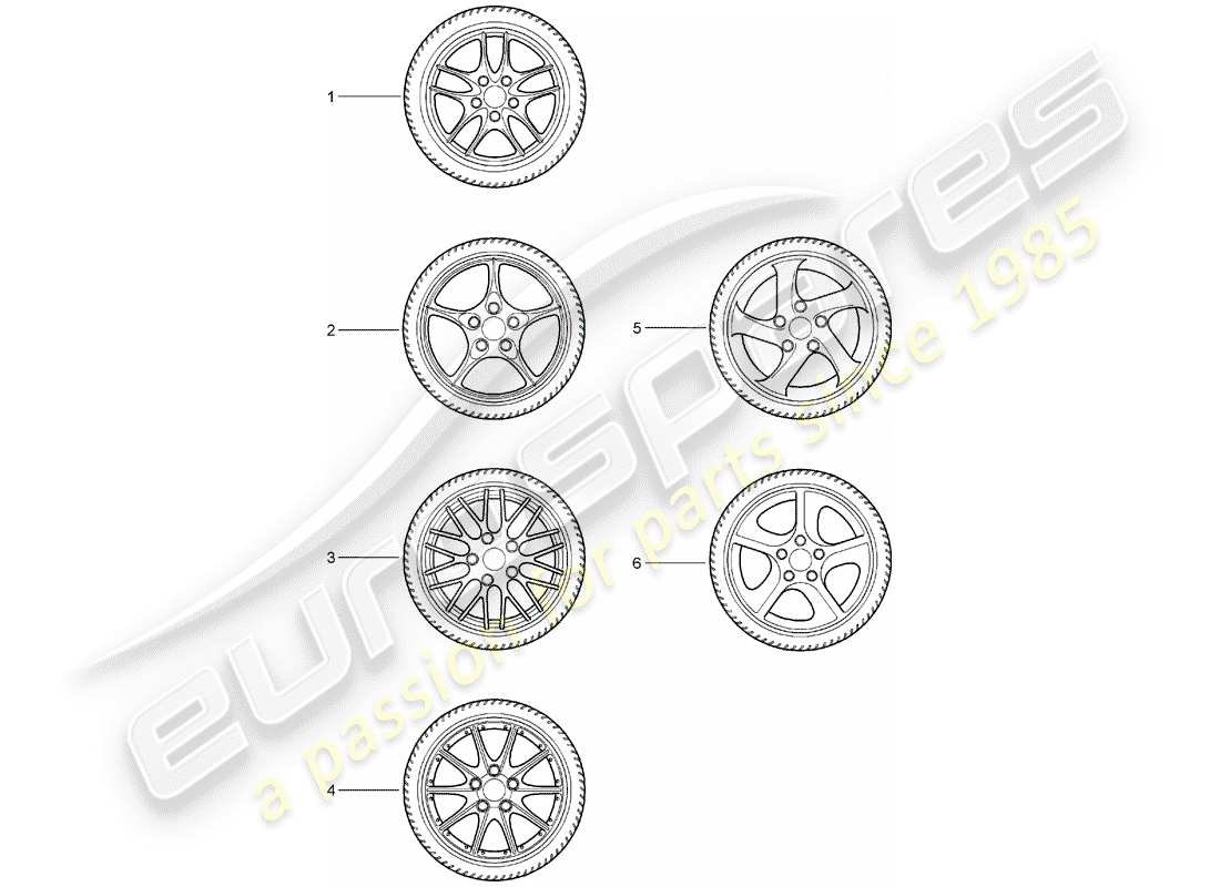 porsche tequipment catalogue (1994) gear wheel sets part diagram