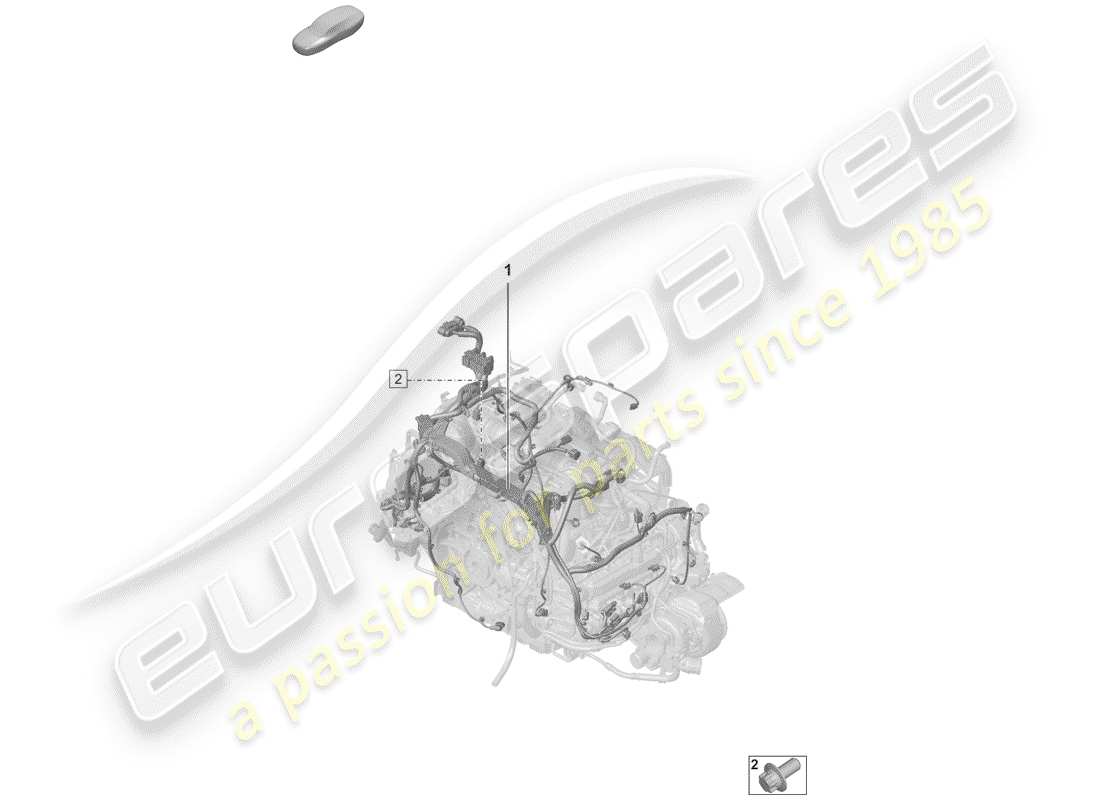 porsche 2020 harness part diagram