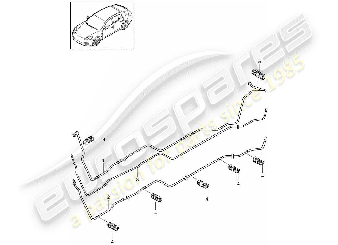 porsche panamera 970 (2010) fuel system part diagram