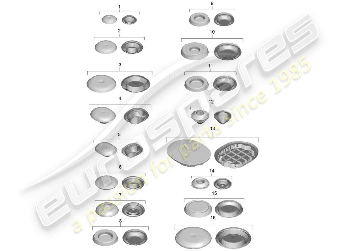 porsche cayman 981 (2015) plug part diagram