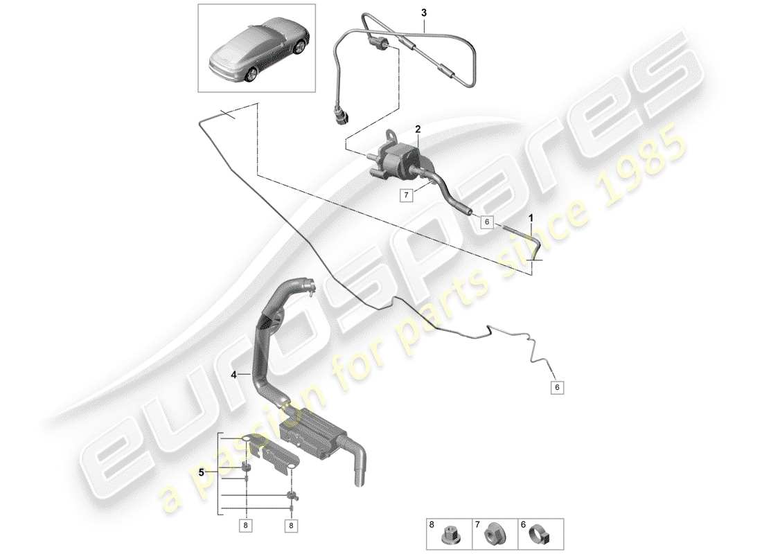 porsche panamera 971 (2018) additional heater part diagram