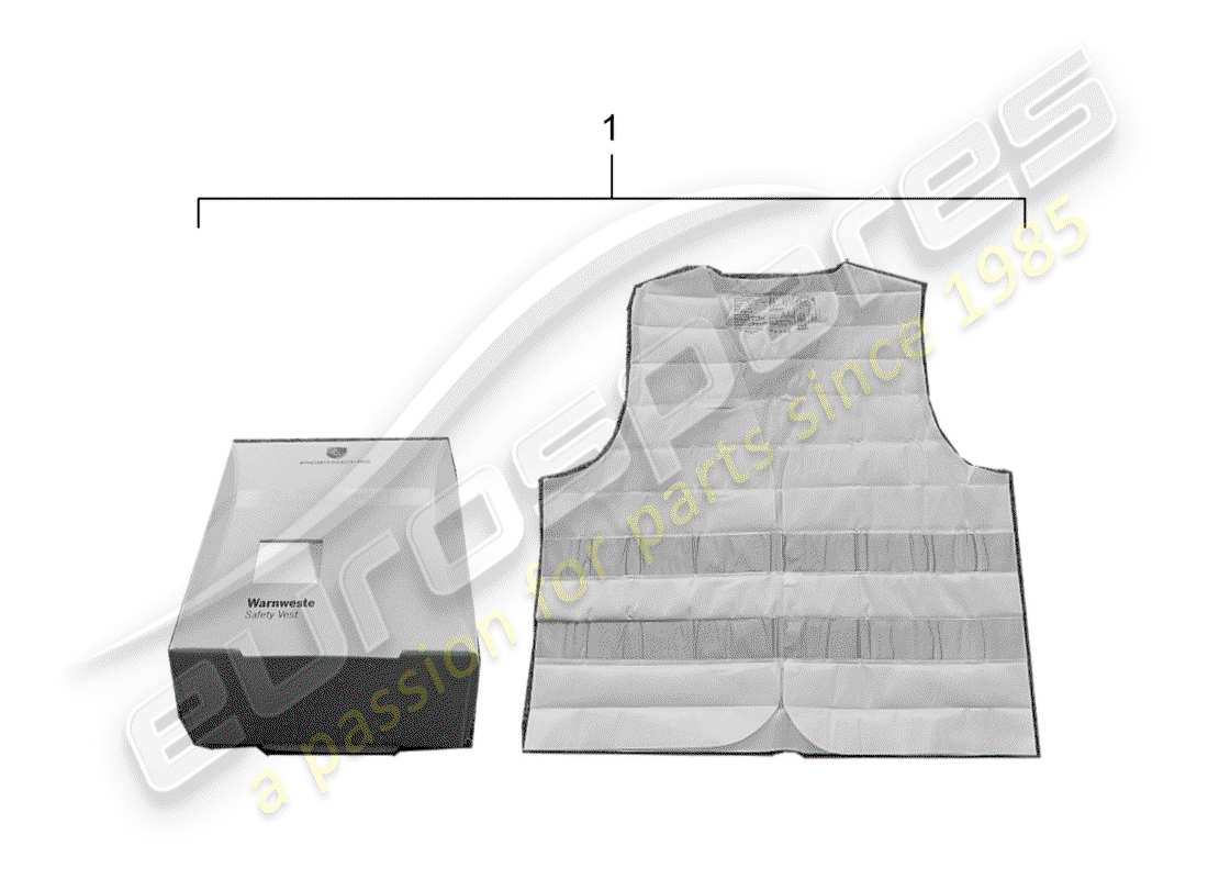 porsche tequipment catalogue (2008) bodywarmer part diagram