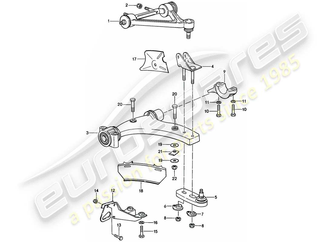 porsche 928 (1979) track control arm - see technical information - gr. 4 nr. 1/84 part diagram