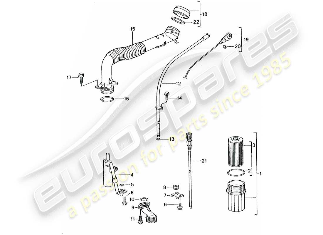 porsche 996 (2004) engine (oil press./lubrica.) - see technical information - see main group 1 (engine) - nr.1/02 nr.2/02 part diagram