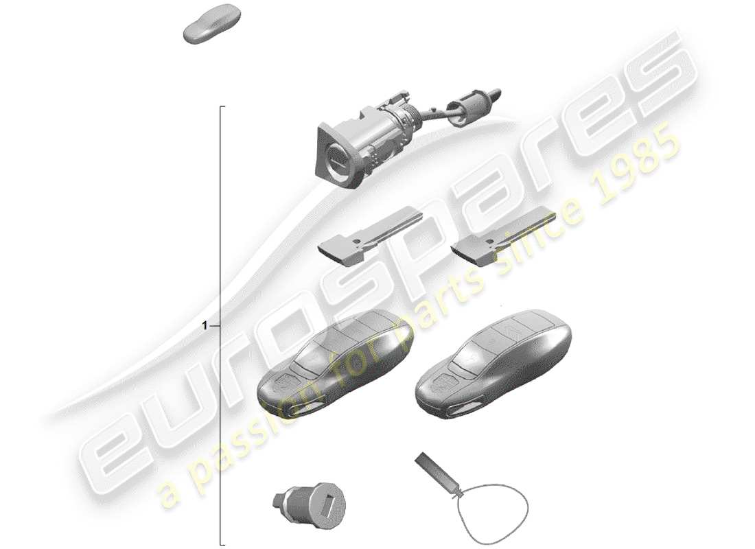 porsche boxster spyder (2020) repair kit part diagram