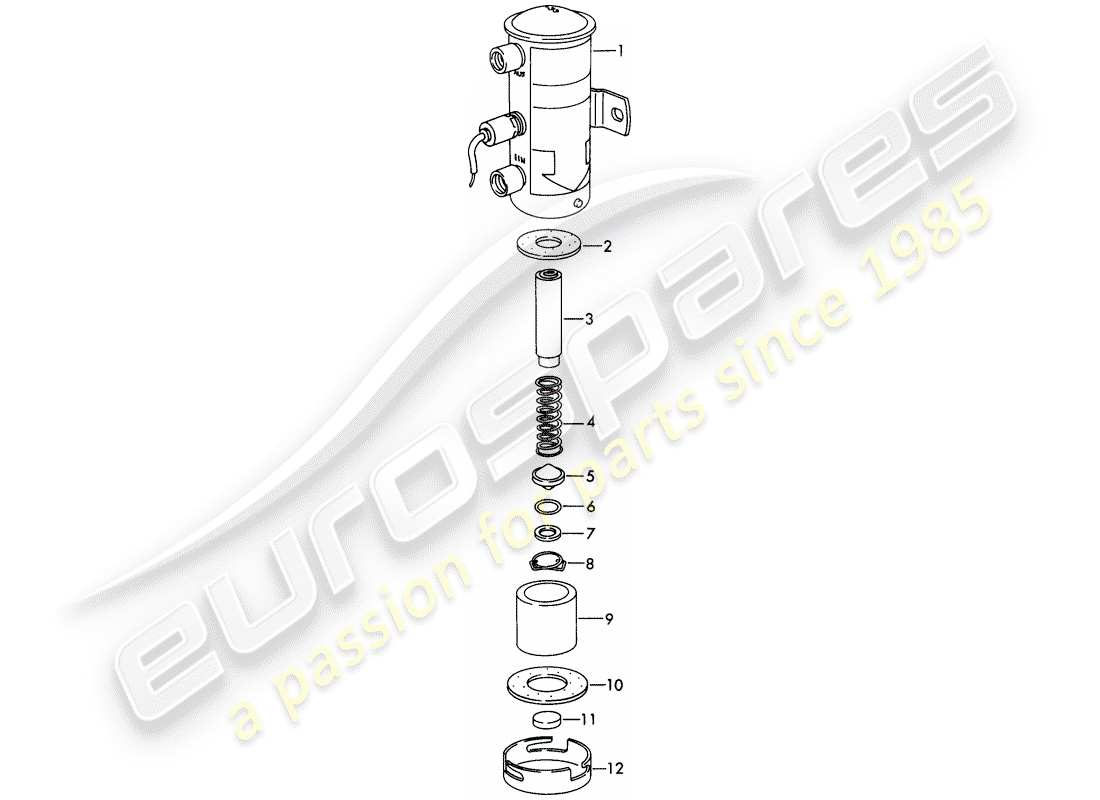 porsche 911/912 (1968) single parts - for - fuel pump - electric - d >> - mj 1968 part diagram