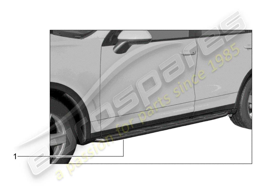 porsche tequipment cayenne (2019) step part diagram