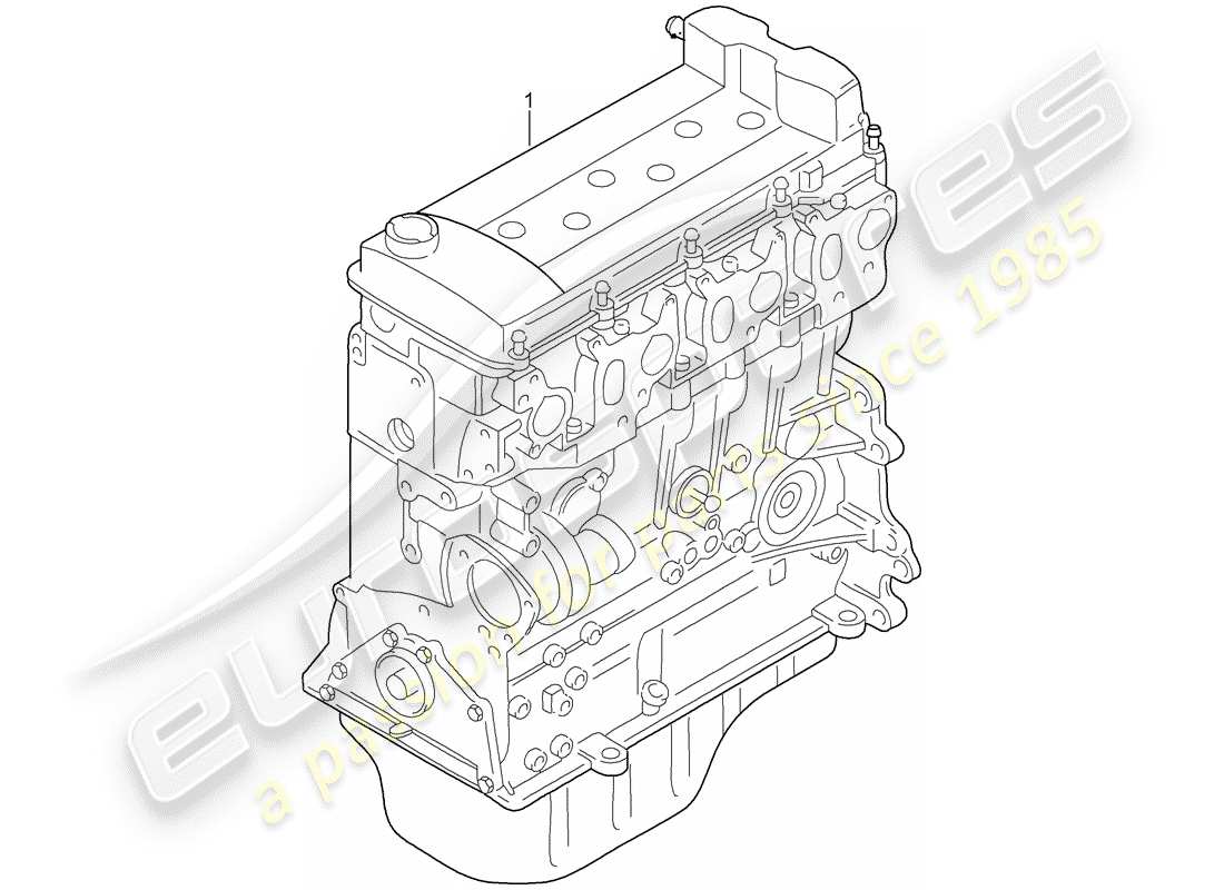 porsche cayenne (2008) long block part diagram