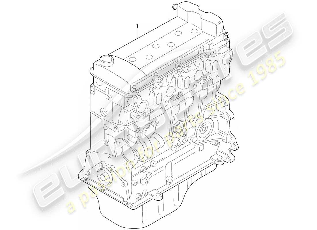 porsche cayenne e2 (2016) long block part diagram