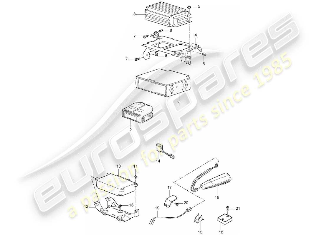 porsche cayenne (2006) amplifier part diagram