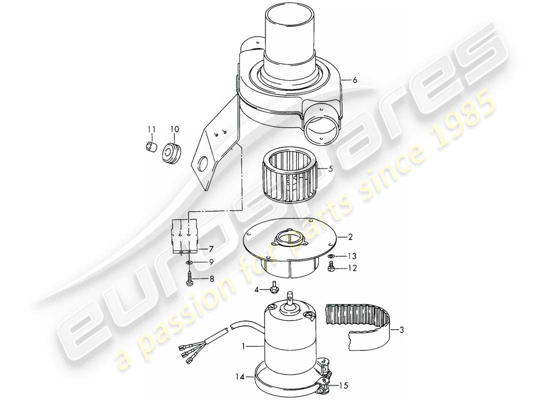 porsche 911/912 (1968) repair material - fan - d >> - mj 1968 part diagram