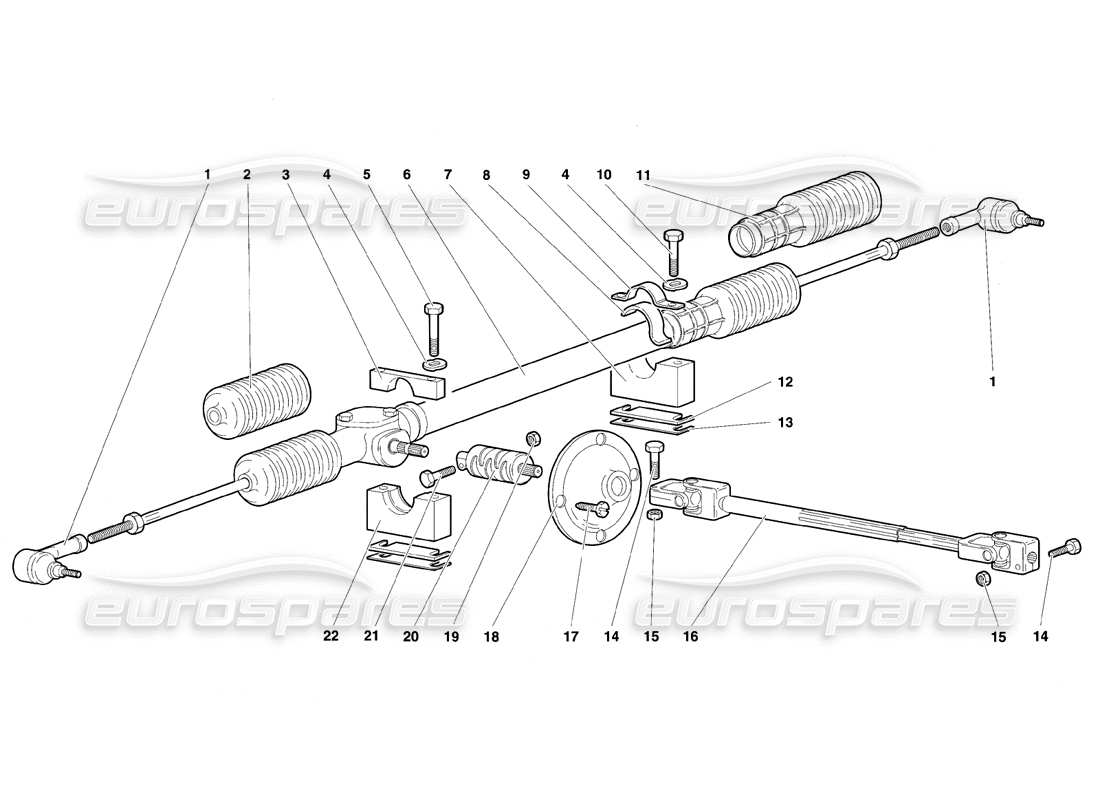 lamborghini diablo se30 (1995) steering part diagram