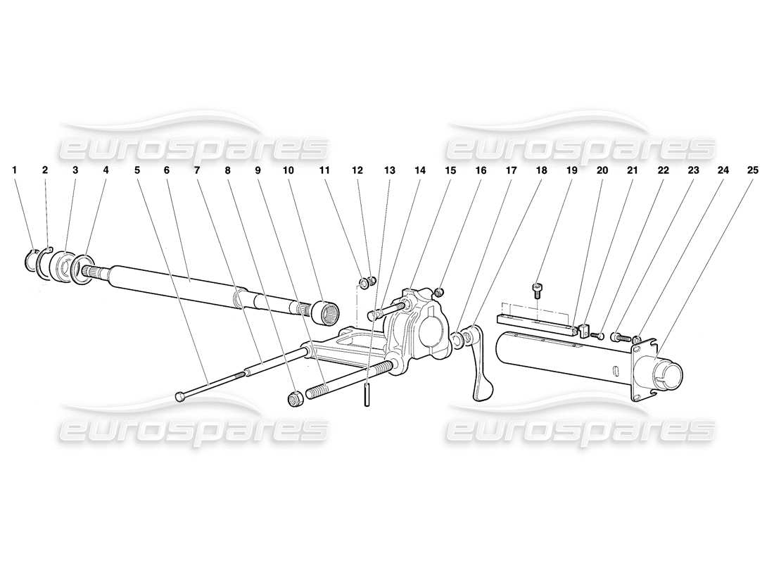 lamborghini diablo se30 (1995) steering part diagram