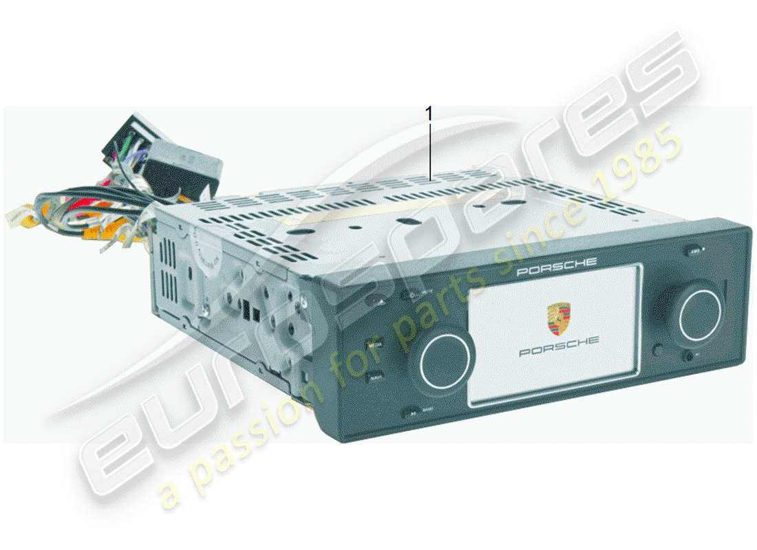 porsche classic accessories (1968) porsche classic - radio unit - navigation system part diagram