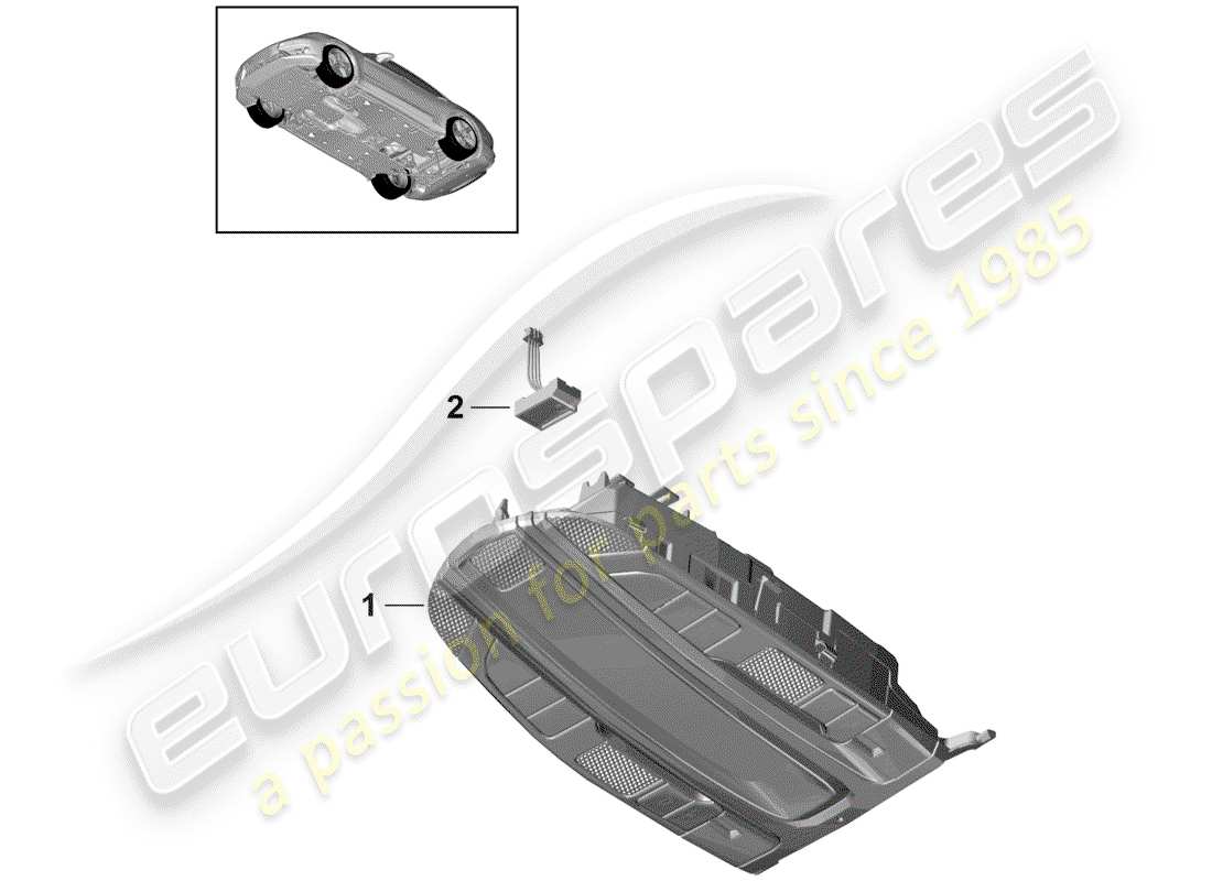 porsche panamera 971 (2020) bracket part diagram