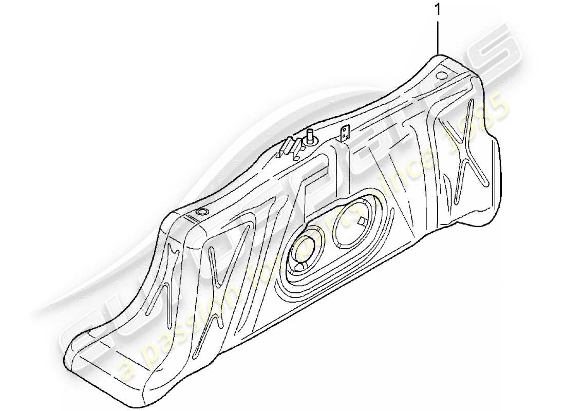 porsche replacement catalogue (1990) fuel tank part diagram