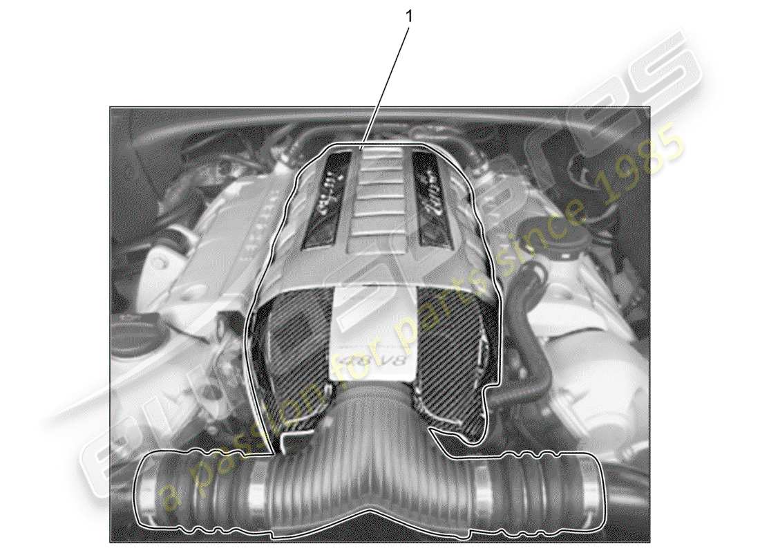 porsche tequipment cayenne (2017) engine part diagram