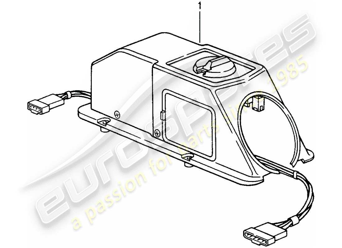 porsche replacement catalogue (1986) control mechanism part diagram