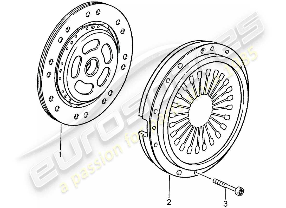 porsche 993 (1997) clutch part diagram