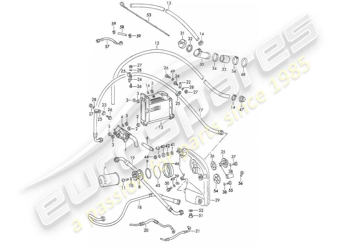 porsche 911 (1971) engine lubrication - d >> - mj 1971 part diagram