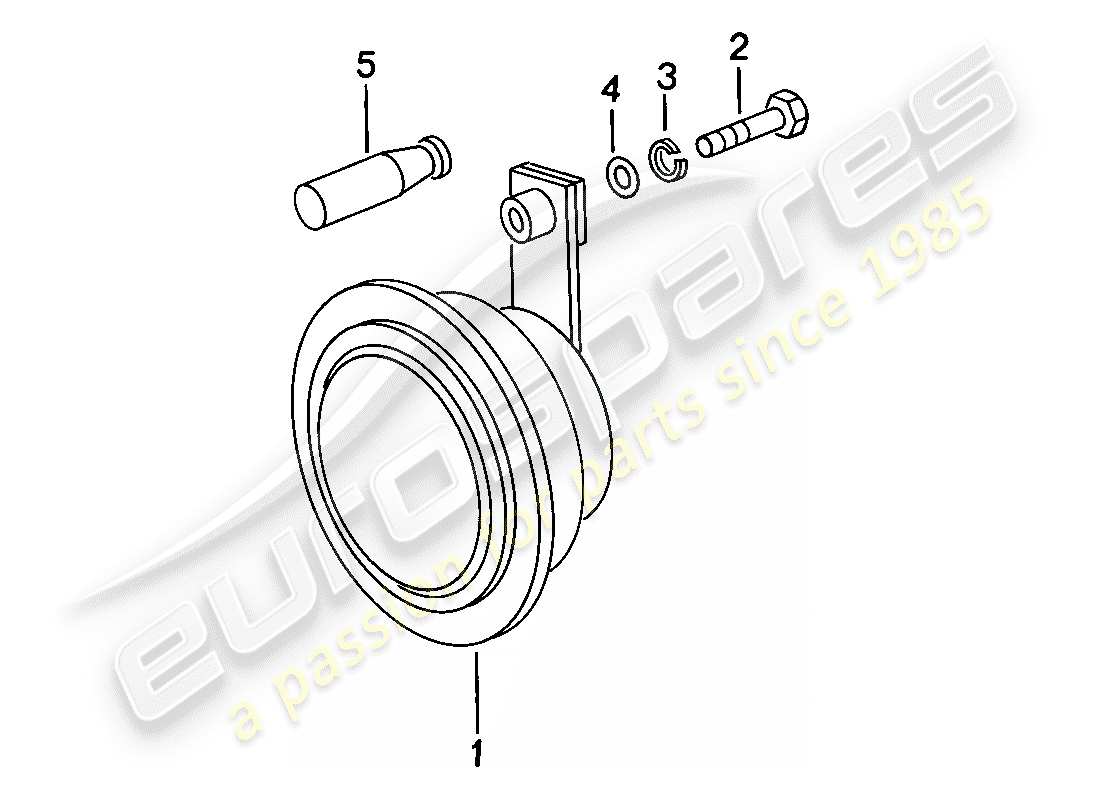 porsche 924 (1979) horn - d >> - mj 1978 part diagram