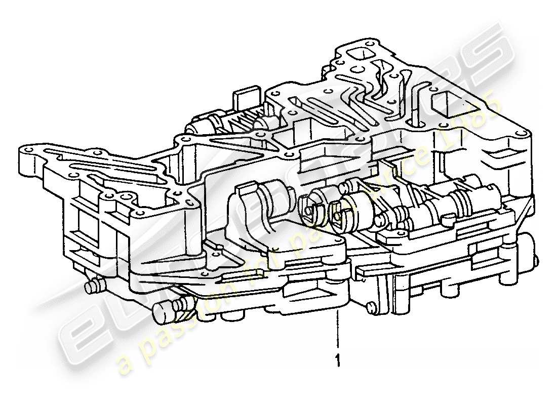 porsche replacement catalogue (1991) switch unit part diagram