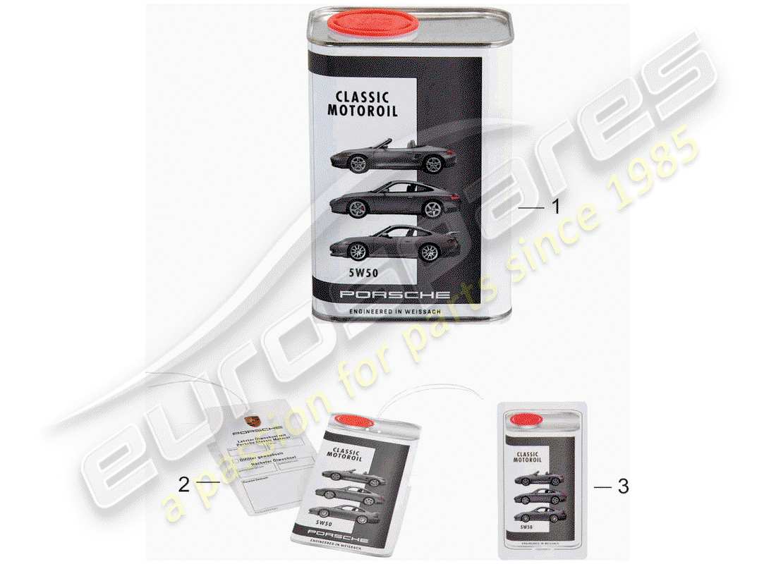 porsche 996 t/gt2 (2005) engine oil - porsche classic part diagram