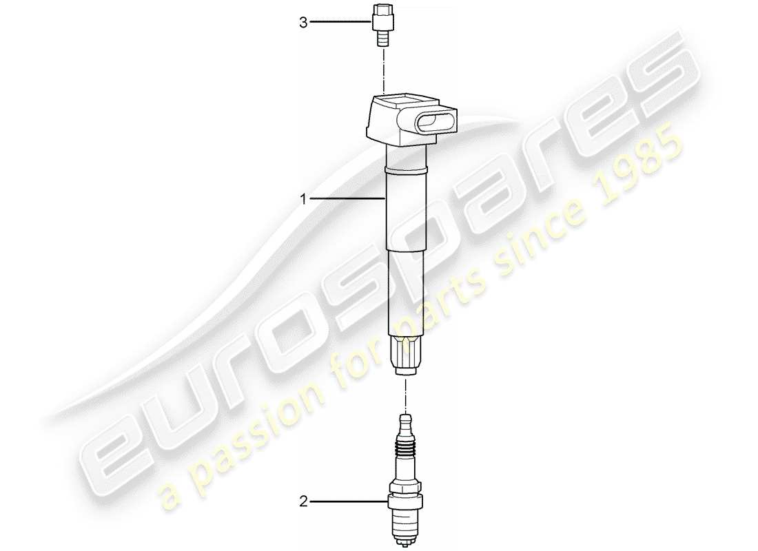 porsche boxster 987 (2009) ignition system part diagram