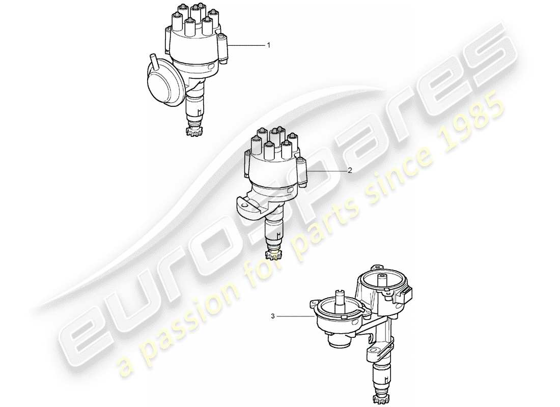 porsche replacement catalogue (2004) distributor part diagram