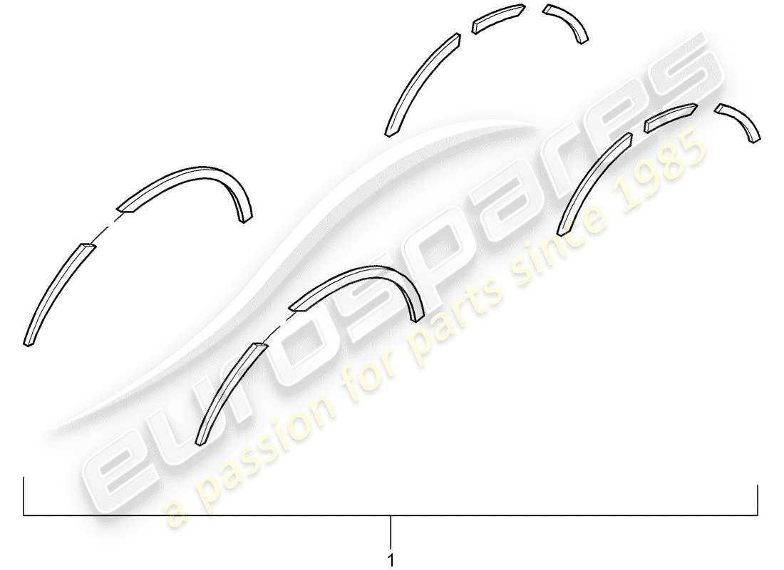 porsche tequipment cayenne (2011) fender flare part diagram