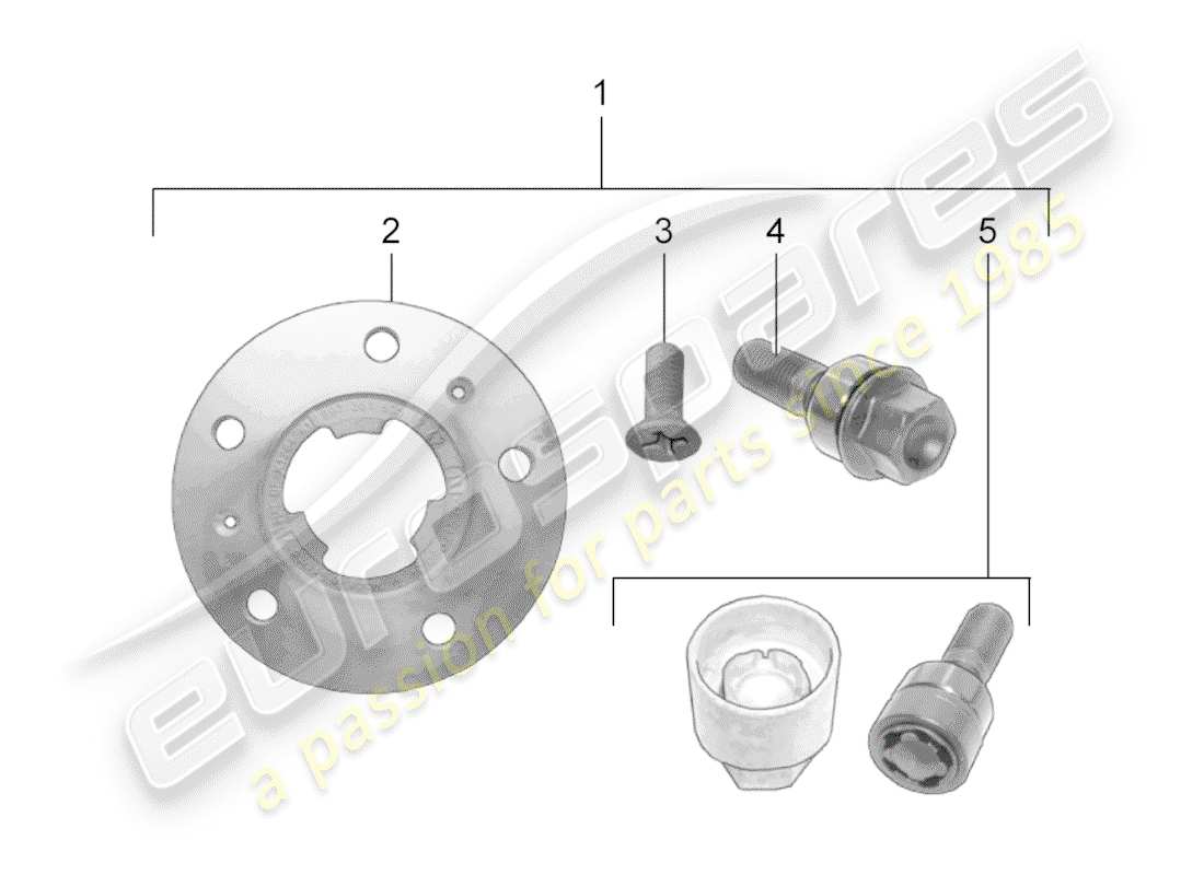 porsche tequipment 98x/99x (2013) spacer ring part diagram