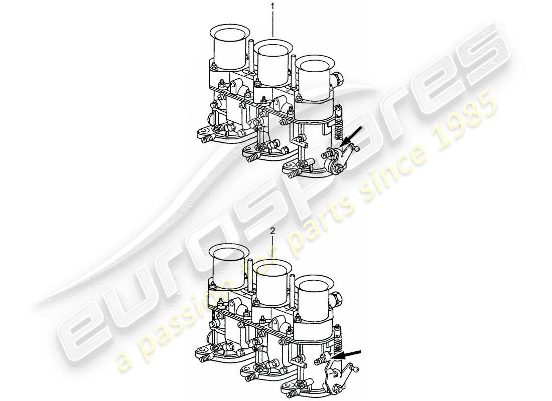 porsche replacement catalogue (2009) carburetor part diagram