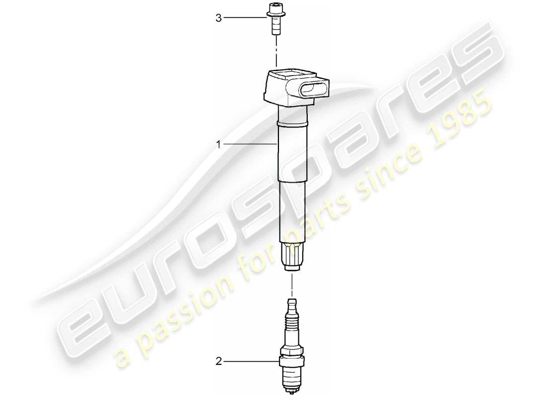 porsche carrera gt (2005) ignition system part diagram