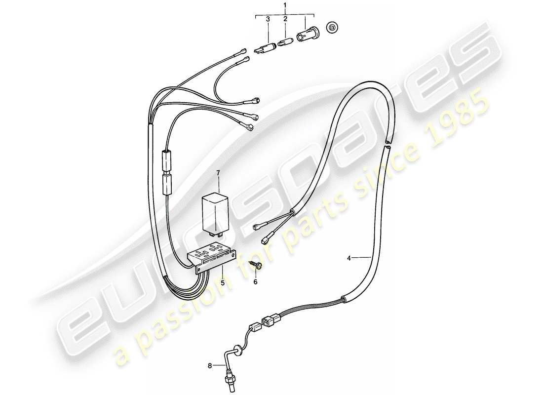 porsche 911 (1989) emission control part diagram