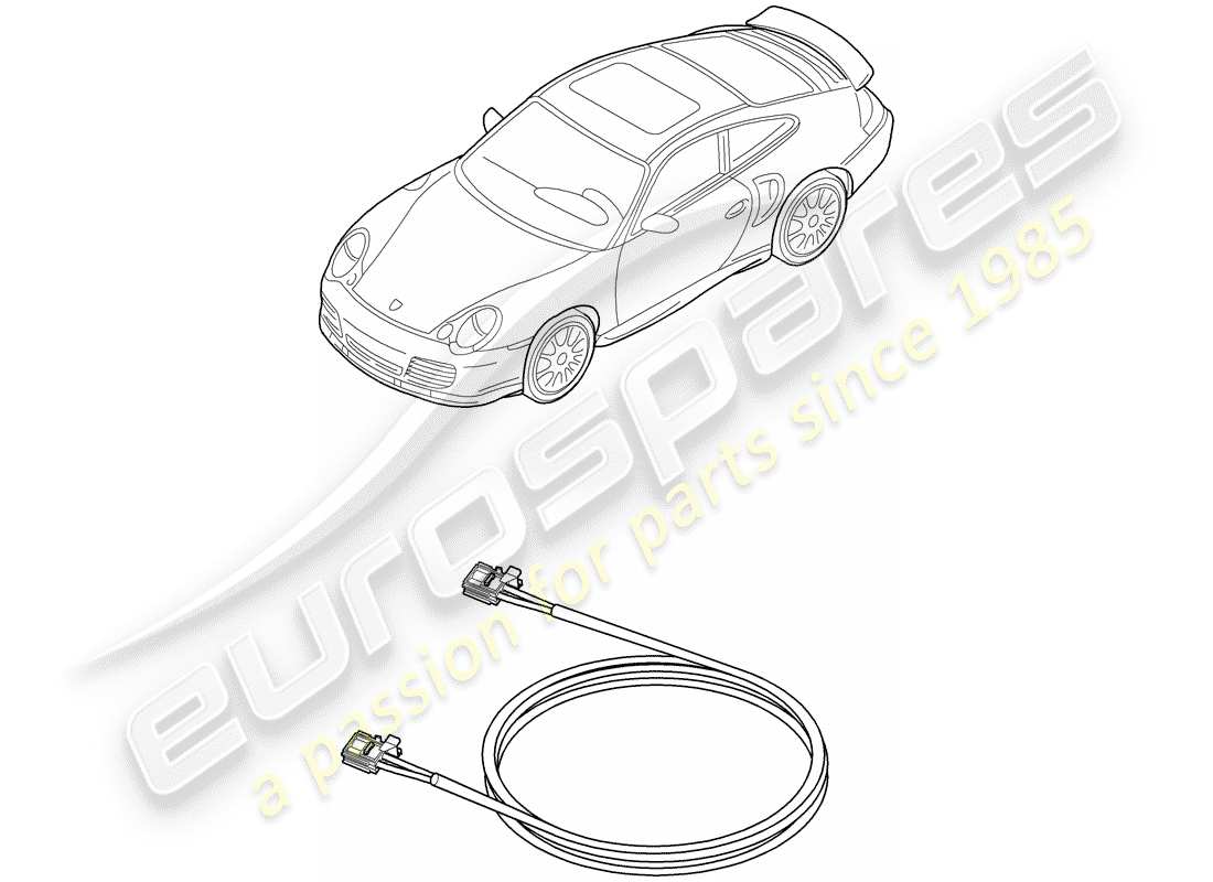 porsche 996 t/gt2 (2005) light fibre optic - d - mj 2003>> part diagram