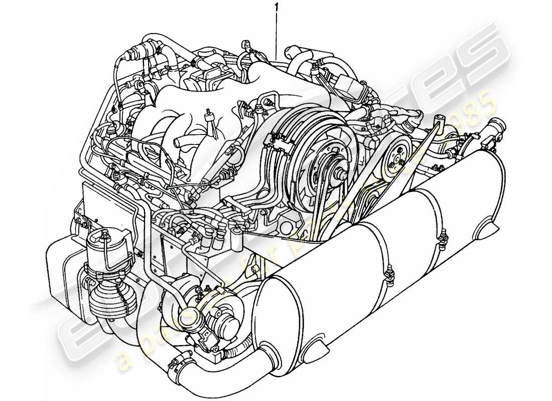 porsche replacement catalogue (1972) rebuilt engine part diagram