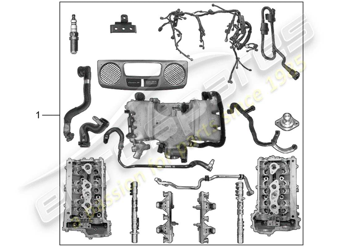 porsche tequipment 98x/99x (2017) engine part diagram