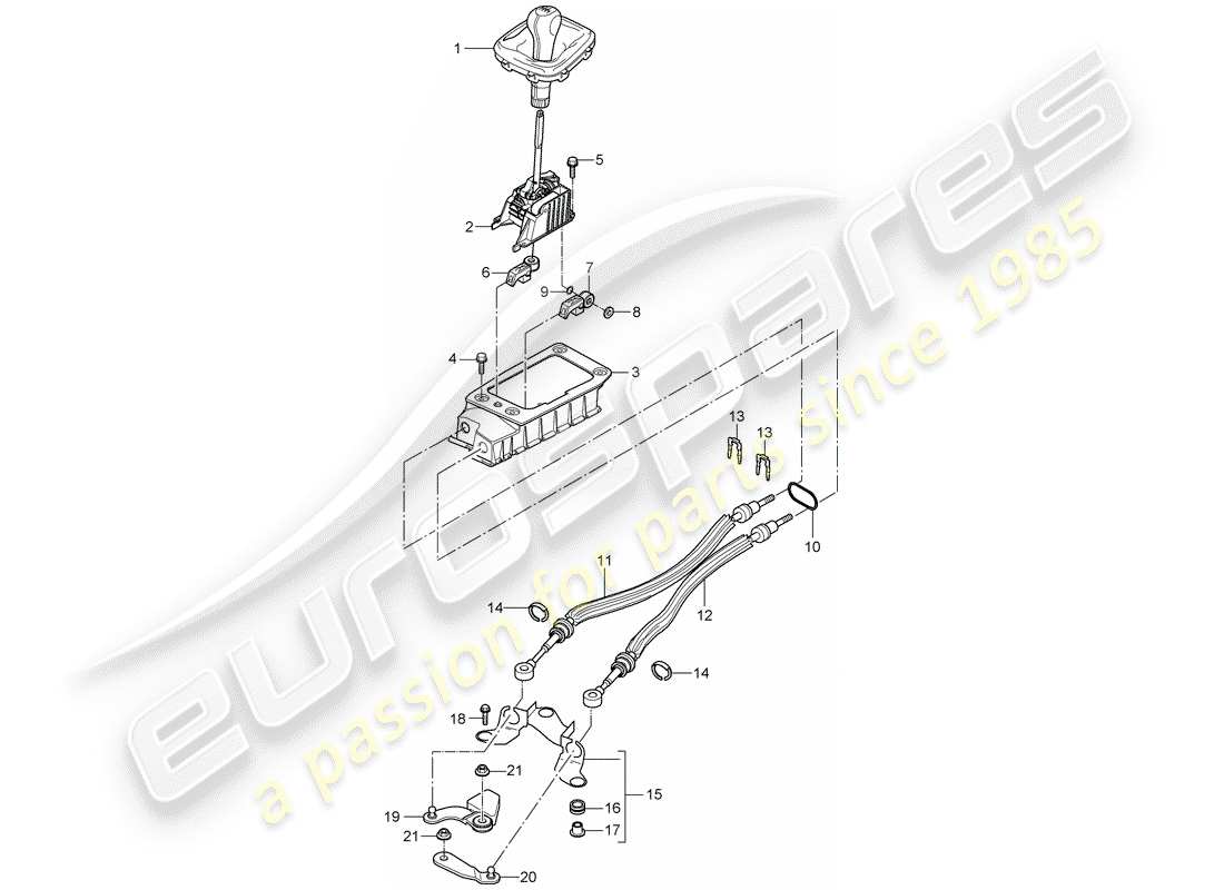 porsche cayenne (2010) transmission control part diagram