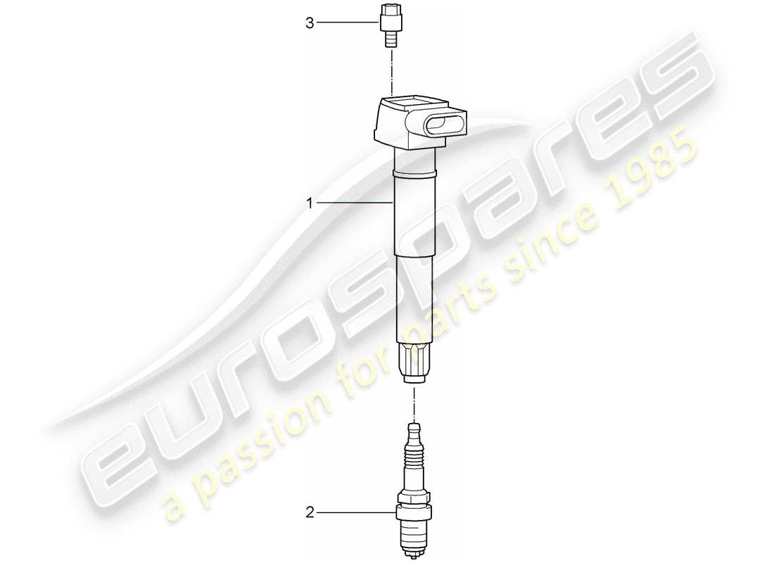 porsche cayenne (2010) ignition system part diagram