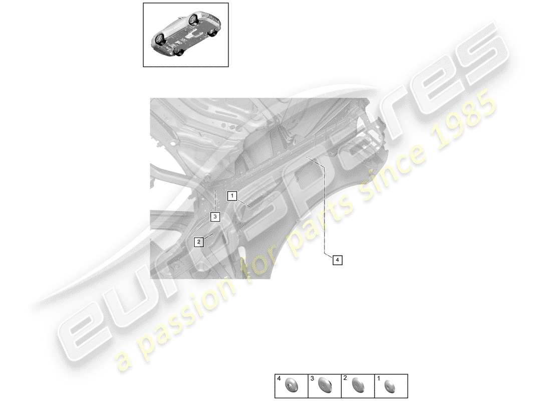 porsche panamera 971 (2018) plug part diagram