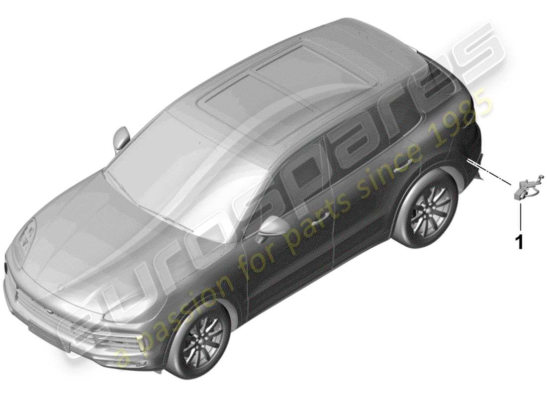 porsche cayenne e3 (2020) wiring harness for part diagram